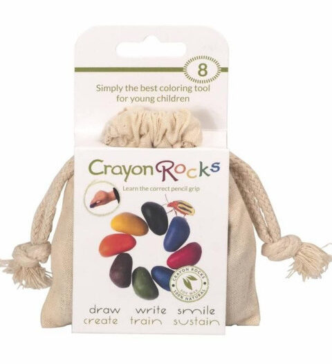 8 χρώματα σε λευκό βαμβακερό πουγκί - Crayon Rocks